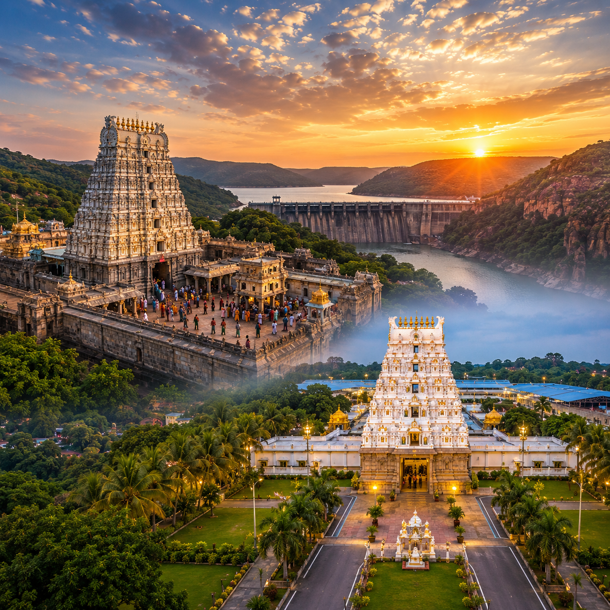 Srisailam & Vadapalli